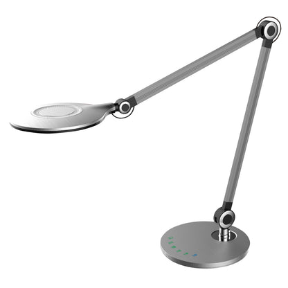 ΦΩΤΙΣΤΙΚΟ ΓΡΑΦΕΙΟΥ LED BLAIN PRO ΓΚΡΙ ΑΣΗΜΙ ΧΡΩΜΑ ABS 55,7x49,7εκ