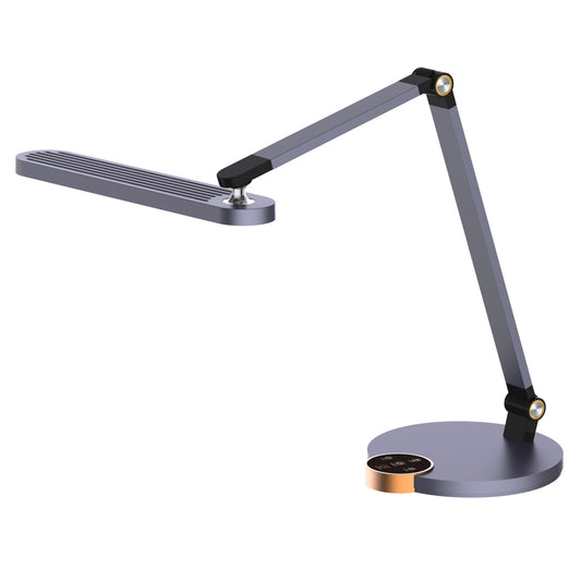 ΦΩΤΙΣΤΙΚΟ ΓΡΑΦΕΙΟΥ LED BLAIN PRO ΓΚΡΙ ΒΑΣΗ ABS & ΑΛΟΥΜΙΝΙΟ 51,8x40εκ