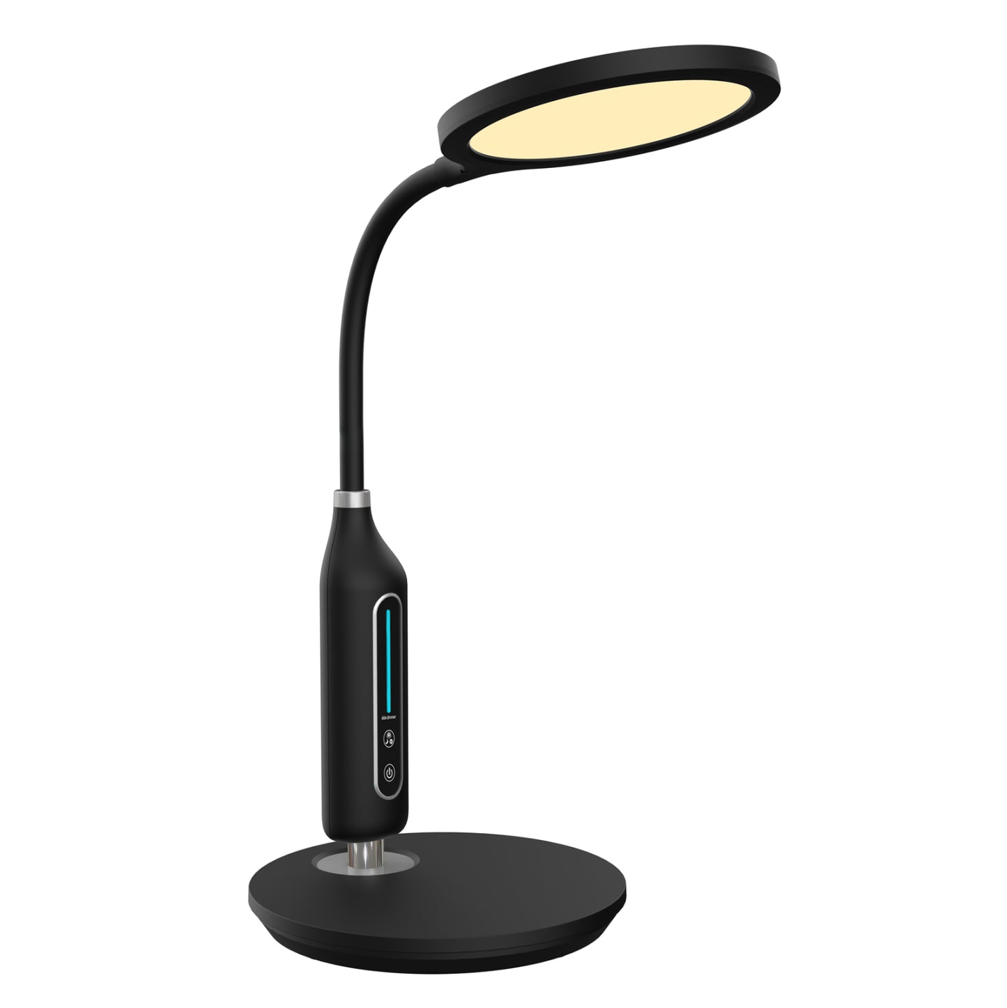 ΦΩΤΙΣΤΙΚΟ ΓΡΑΦΕΙΟΥ LED BLAIN ΜΑΥΡΟ ABS & ΣΙΛΙΚΟΝΗ Φ18,5x40,7