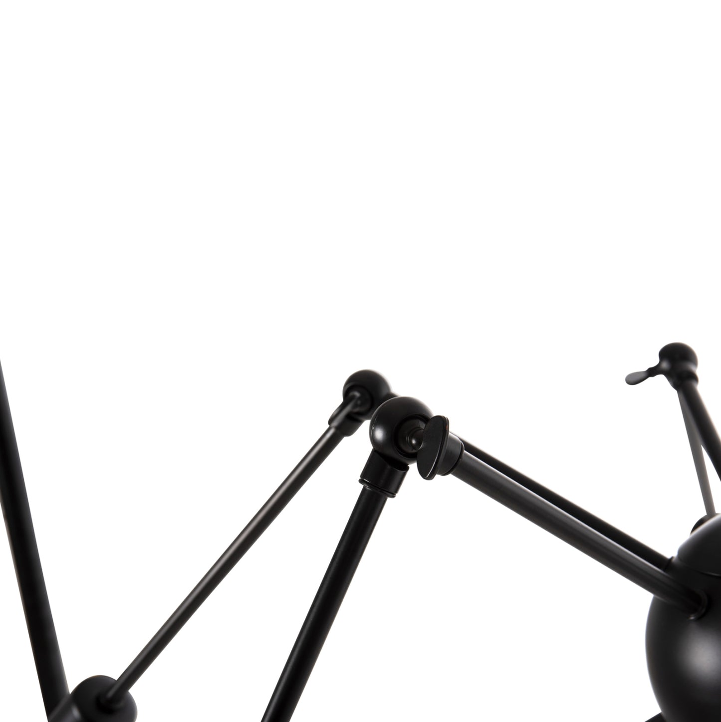 CEILING LIGHT 12-LIGHT BLACK METAL ARTICULATED ARMS Ø92x120