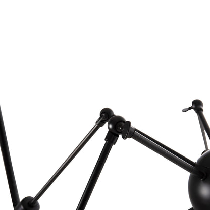 CEILING LIGHT 12-LIGHT BLACK METAL ARTICULATED ARMS Ø92x120