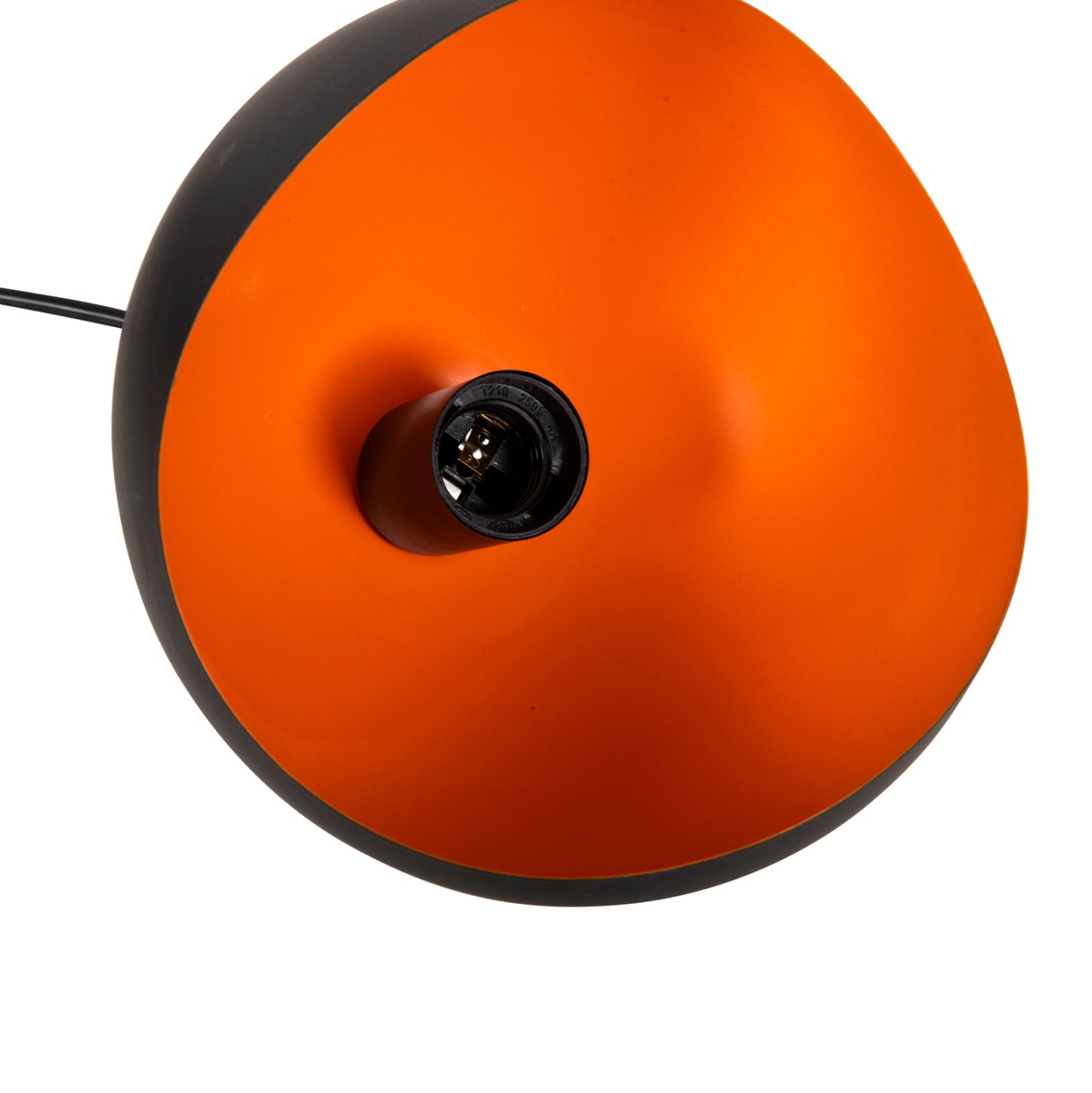 CEILING LIGHT 3-LIGHT METAL SPHERES BLACK ORANGE D20x112