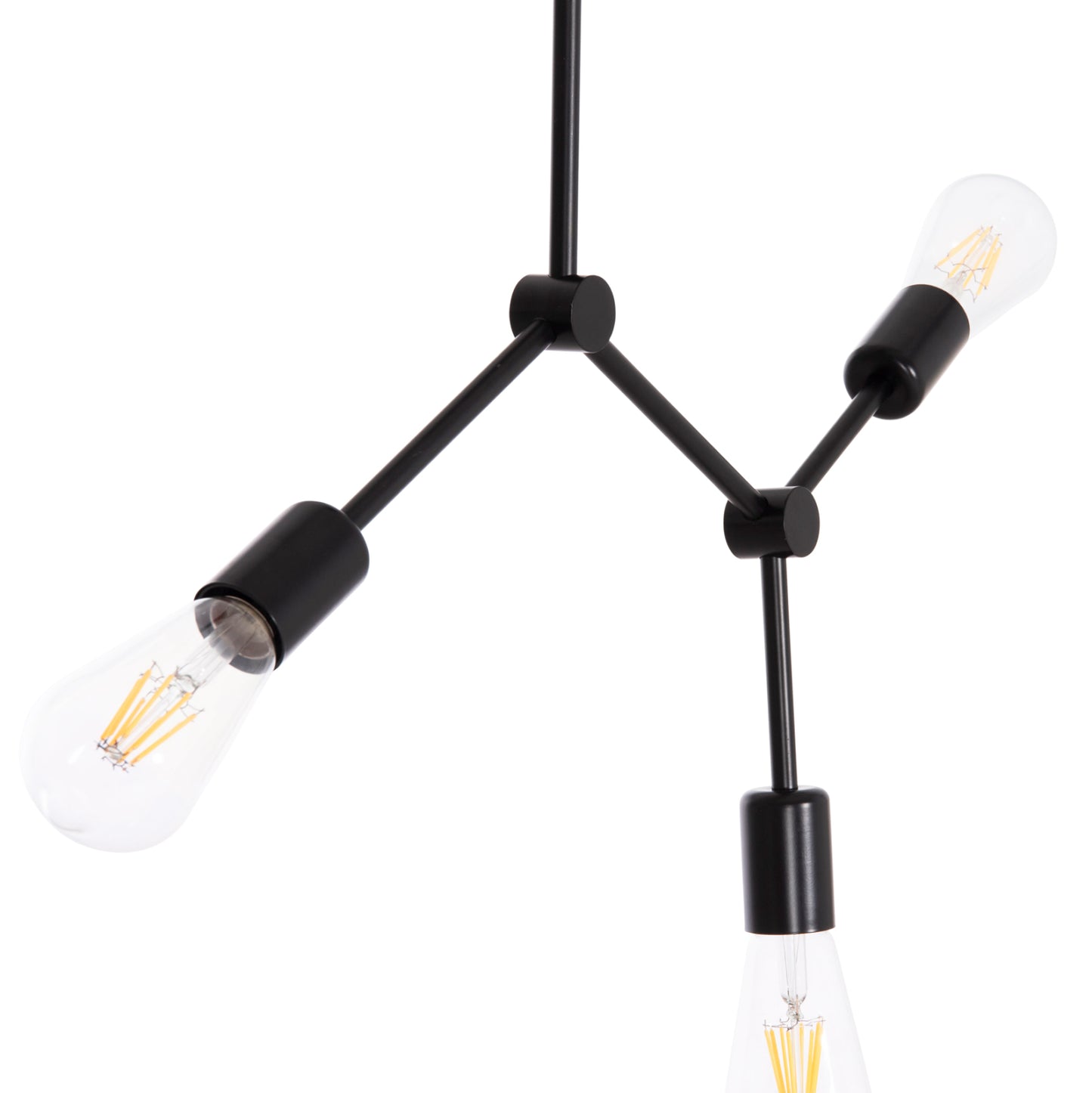 ΦΩΤΙΣΤΙΚΟ ΟΡΟΦΗΣ 3ΦΩΤΟ LIGHTY ΜΕΤΑΛΛΟ ΣΕ ΜΑΥΡΟ 52x5x48