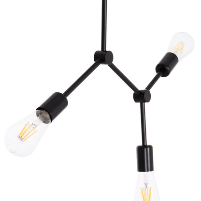 ΦΩΤΙΣΤΙΚΟ ΟΡΟΦΗΣ 3ΦΩΤΟ LIGHTY ΜΕΤΑΛΛΟ ΣΕ ΜΑΥΡΟ 52x5x48