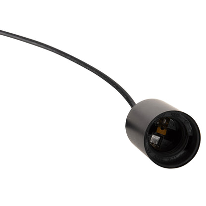CEILING LIGHT 4-LIGHT BLACK METAL SHAPES 70x38x106