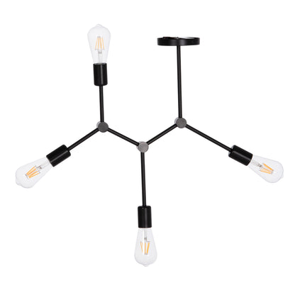 ΦΩΤΙΣΤΙΚΟ ΟΡΟΦΗΣ 4ΦΩΤΟ LIGHTY ΜΕΤΑΛΛΟ ΣΕ ΜΑΥΡΟ 57x5x52