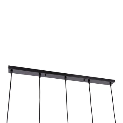 5-LIGHT CEILING LAMP BIUT BLACK METAL GOLD SOCKET 80x6x138