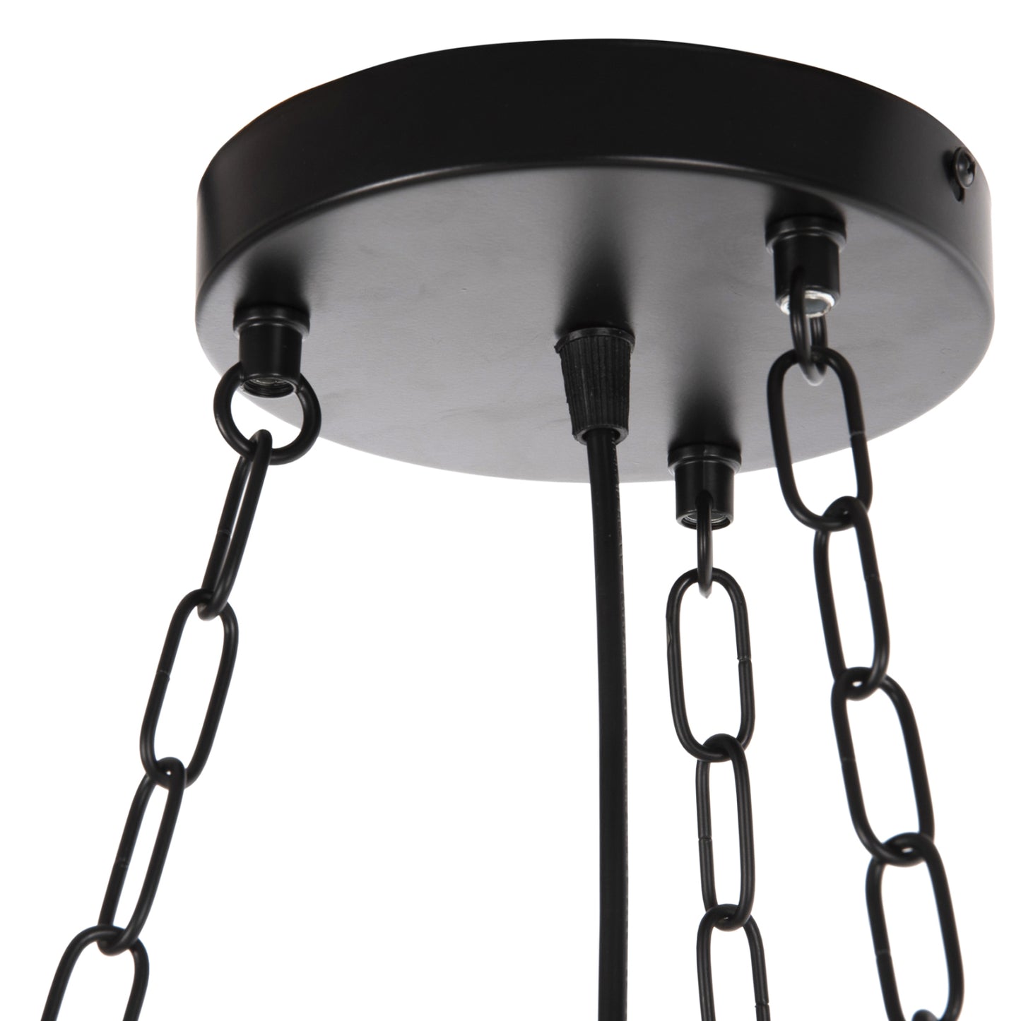 CEILING LIGHT 6-BULB WOOD METAL GLASS 119cm