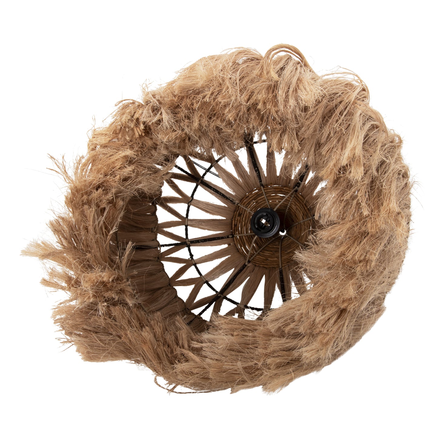 CEILING LIGHT ABACA FIBER IN NATURAL COLOR Φ52x48-120