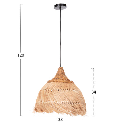 ΦΩΤΙΣΤΙΚΟ ΟΡΟΦΗΣ ΑΠΟ ΙΝΕΣ MENDONG GRASS ΣΕ ΦΥΣΙΚΟ Φ38x34-120