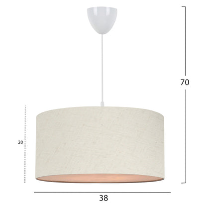 CEILING LIGHT EKRU D38x70