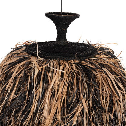 ΦΩΤΙΣΤΙΚΟ ΟΡΟΦΗΣ ORDEM ΚΑΠΕΛΟ ΙΝΕΣ SISAL & ΜΠΑΝΑΝΑΣ ΜΑΥΡΟ & ΦΥΣΙΚΟ Φ60x50