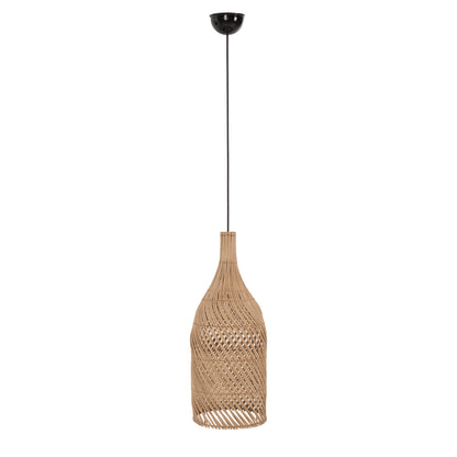 ΦΩΤΙΣΤΙΚΟ ΟΡΟΦΗΣ CARBOY ΚΡΕΜΑΣΤΟ ΑΠΟ RATTAN ΣΕ ΦΥΣΙΚΟ ΧΡΩΜΑ Φ28x163,5