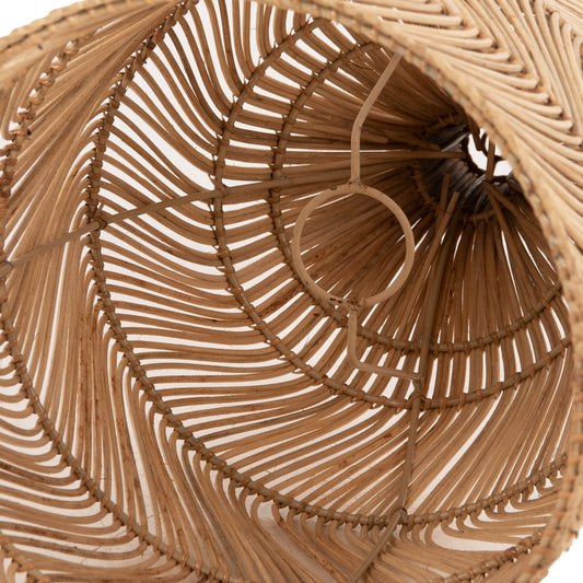 ΦΩΤΙΣΤΙΚΟ ΟΡΟΦΗΣ THEON ΚΡΕΜΑΣΤΟ ΑΠΟ RATTAN ΣΕ ΦΥΣΙΚΟ ΧΡΩΜΑ Φ22x148