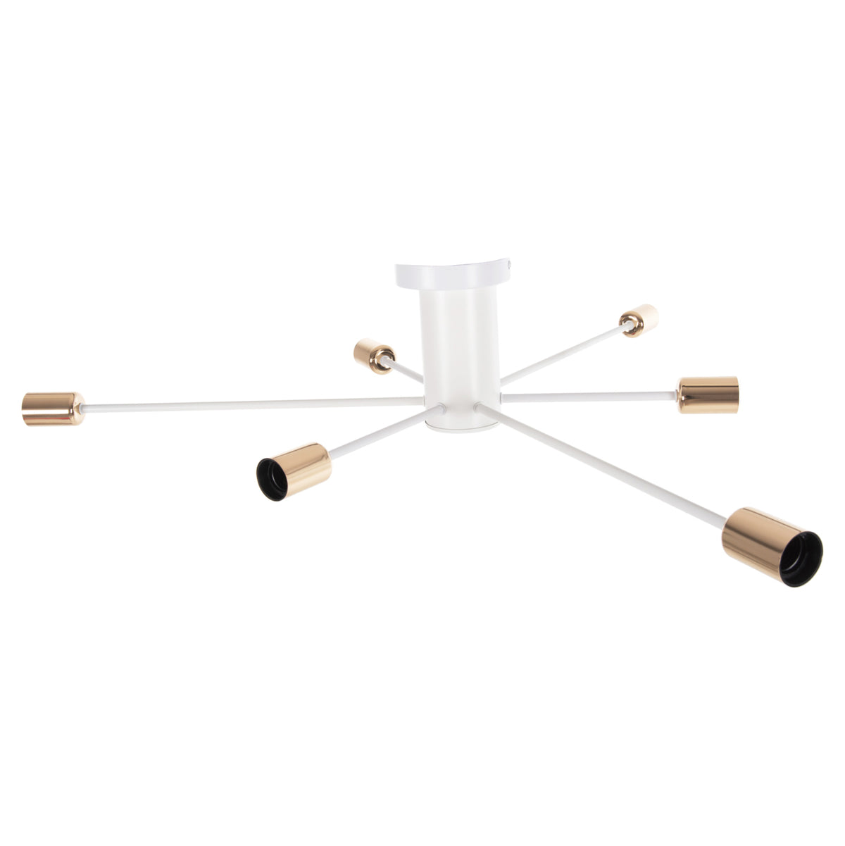 CEILING PENDANT LIGHT 6-LIGHT WHITE METAL 77x77x18