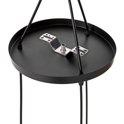 HANGING CEILING LIGHT 3-LIGHT BLACK METAL 25x22x123
