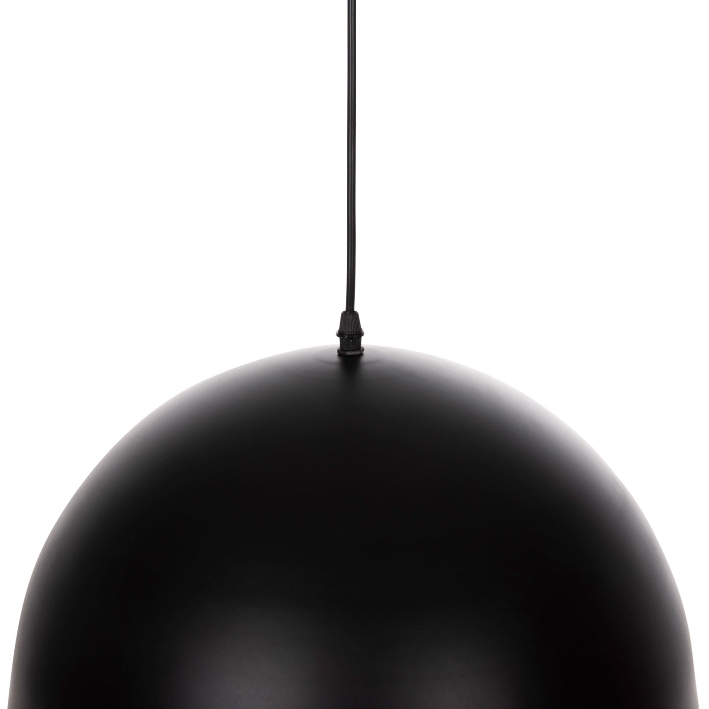 CEILING PENDANT LAMP BLACK METAL SHADE D40x125