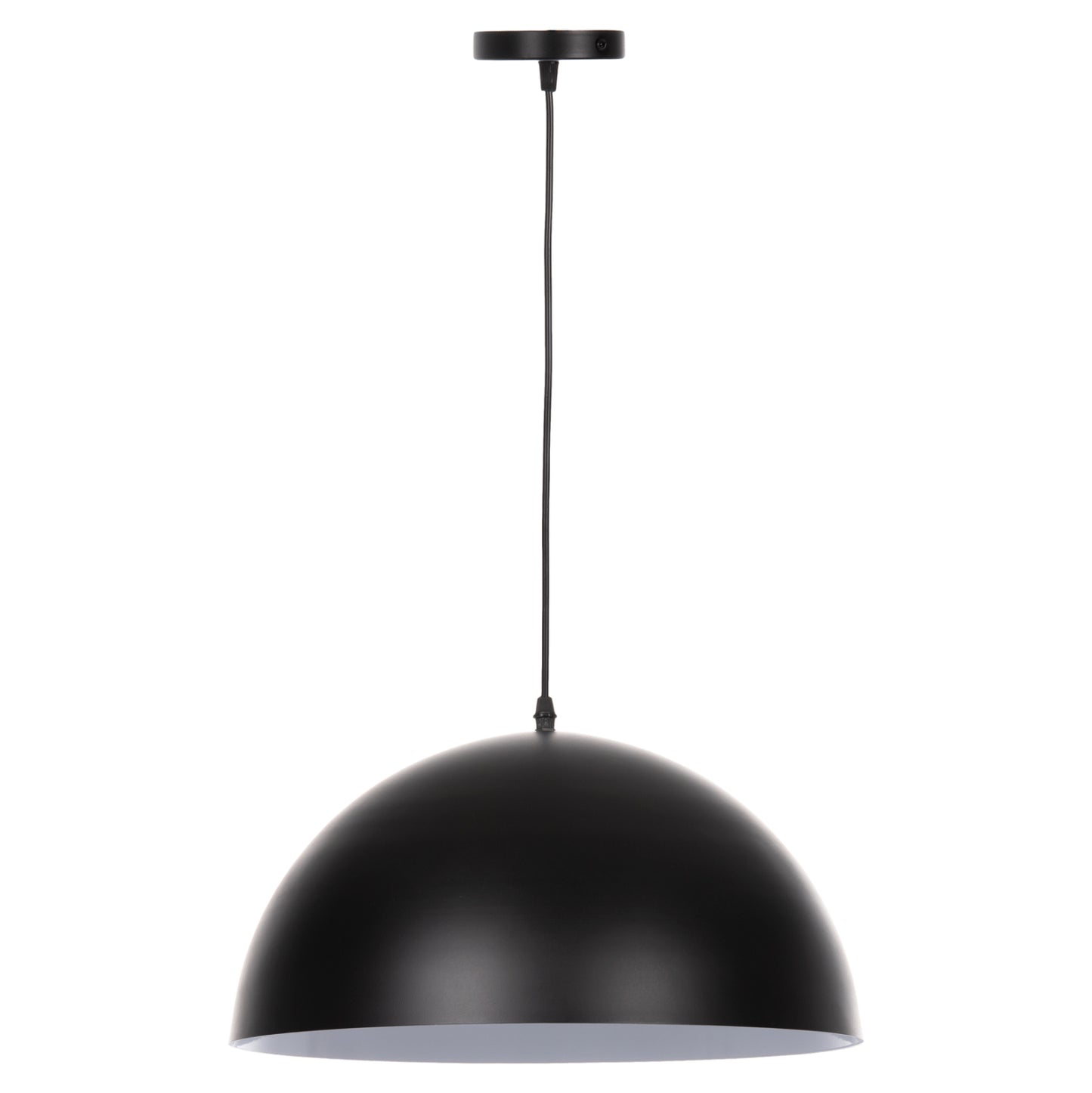 CEILING PENDANT LAMP BLACK METAL SHADE D40x125