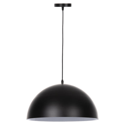 CEILING PENDANT LAMP BLACK METAL SHADE D40x125