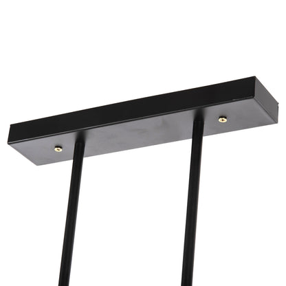 CEILING LIGHT PENDANT BLACK METAL AND GLASS 80x25x23,5-85