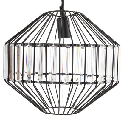 CEILING PENDANT LAMP METAL BLACK SHADE D33.5x29-127.5