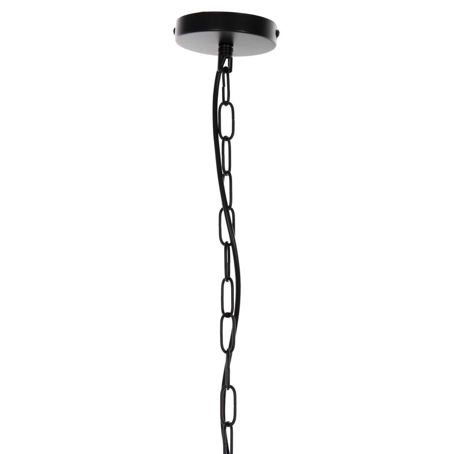 CEILING PENDANT LAMP METAL BLACK SHADE D33.5x29-127.5