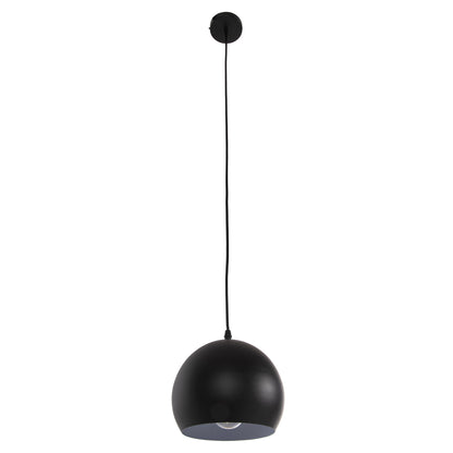 CEILING PENDANT LIGHT BLACK METAL SHADE 19x19x115