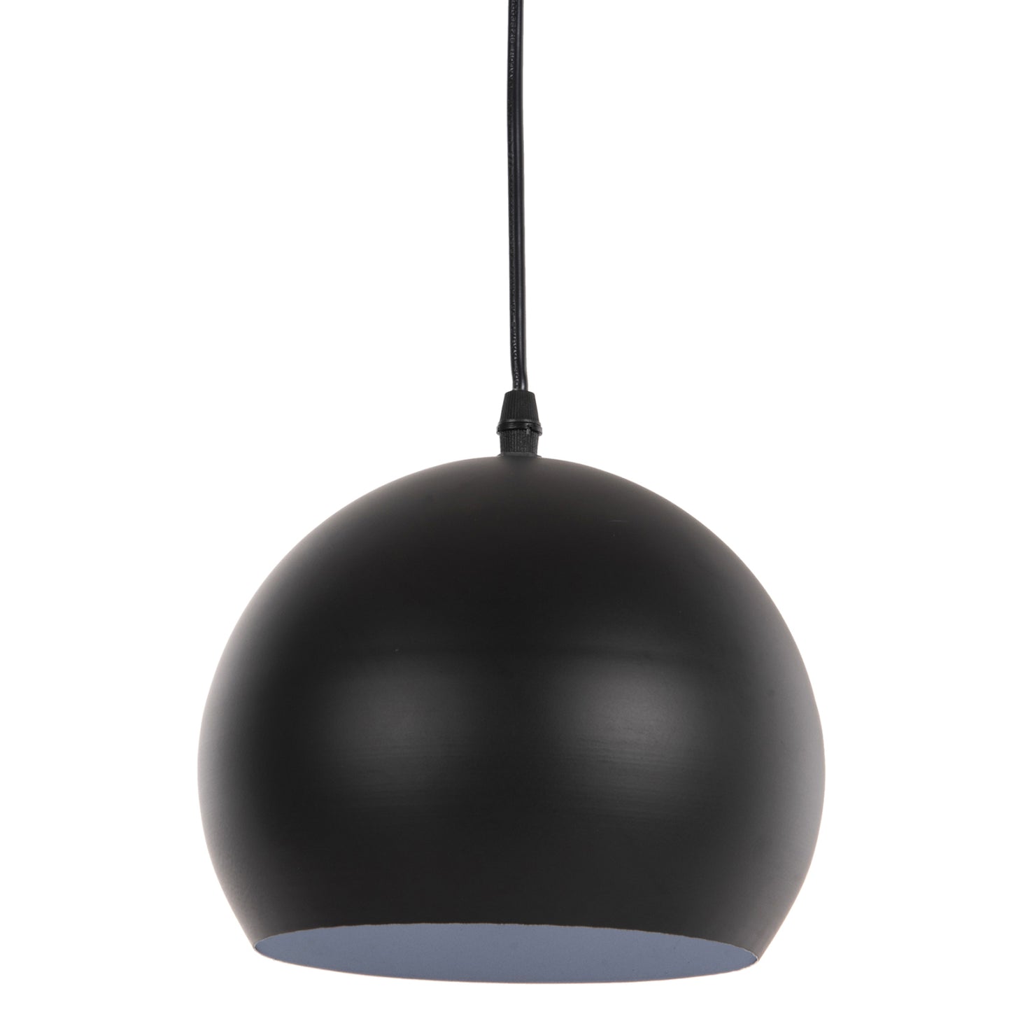 CEILING PENDANT LIGHT BLACK METAL SHADE 19x19x115
