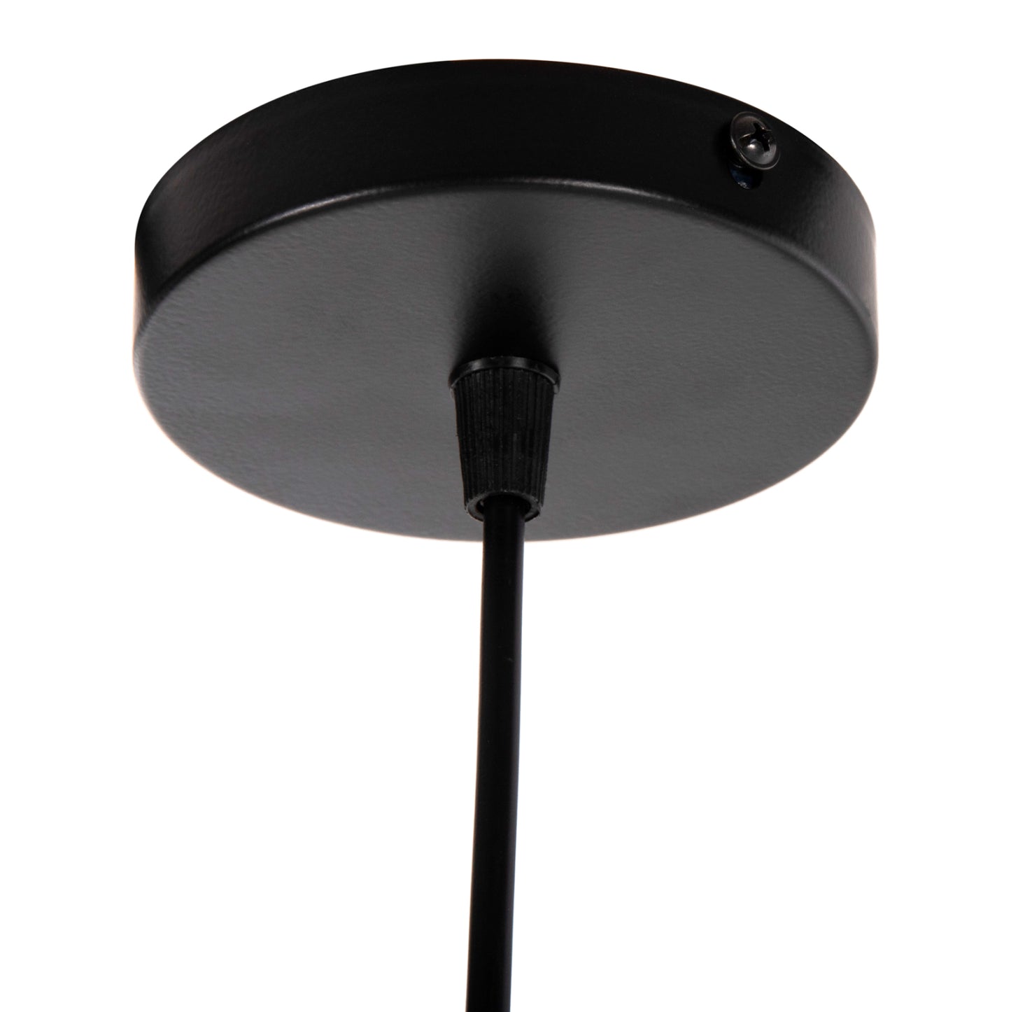 CEILING PENDANT LIGHT BLACK METAL SHADE 19x19x115