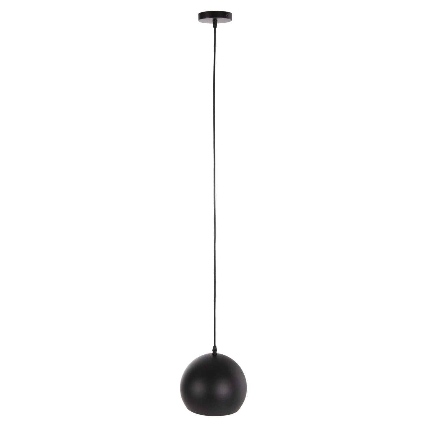 CEILING PENDANT LIGHT BLACK METAL SHADE 19x19x115