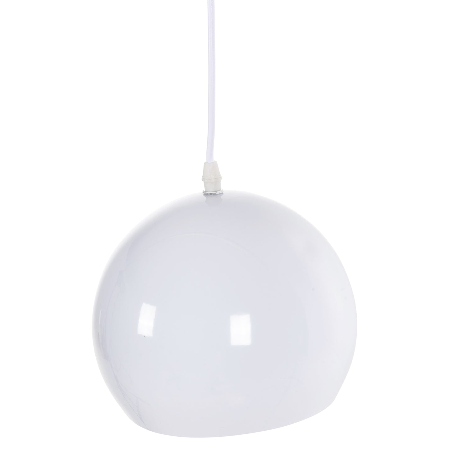CEILING HANGING LAMP WHITE METAL BELL 19x19x115