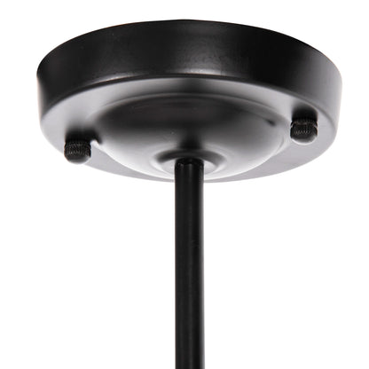 CEILING PENDANT LIGHT 3-LIGHT BLACK METAL SPOTLIGHTS 70.5x14x50