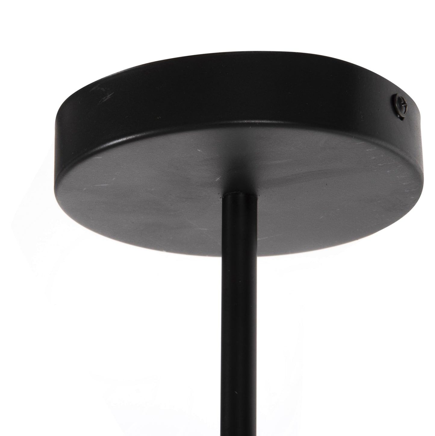 PENDANT CEILING LIGHT 6-BULB BLACK METAL 75x75x75
