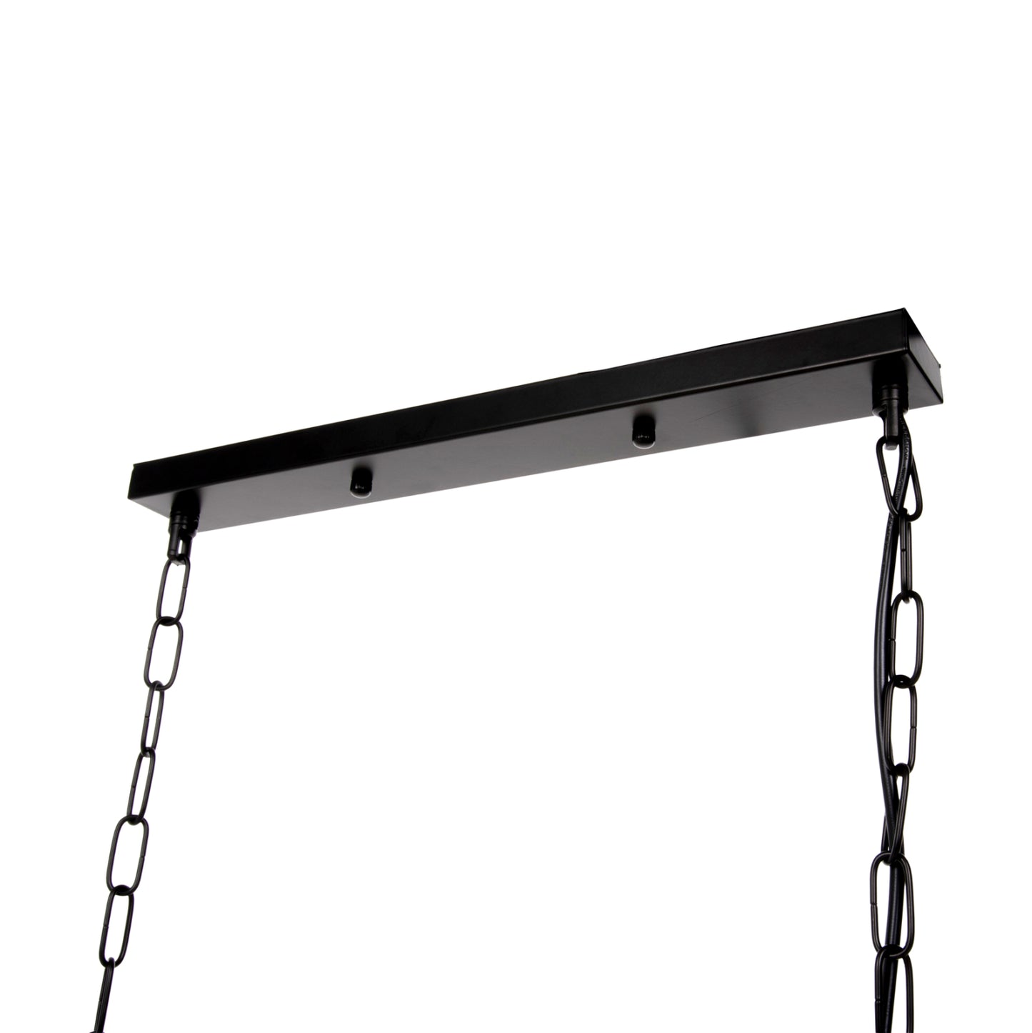 CEILING PENDANT LIGHT 6-LIGHT BLACK METAL FRAME 77.5x25x101