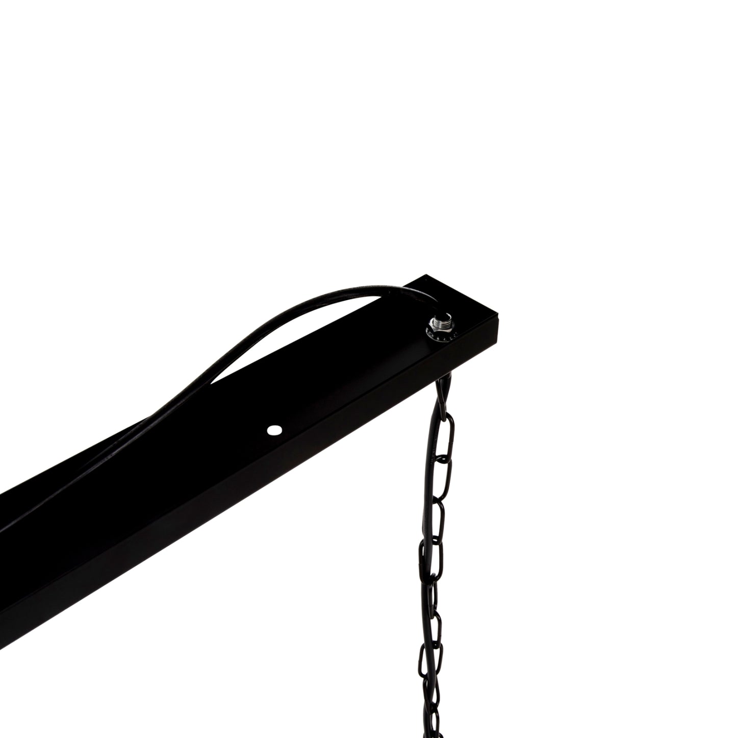 CEILING PENDANT LIGHT 6-LIGHT BLACK METAL FRAME 77.5x25x101
