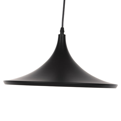 CEILING PENDANT LIGHT ALUMINUM IN BLACK & GOLD Φ36x112