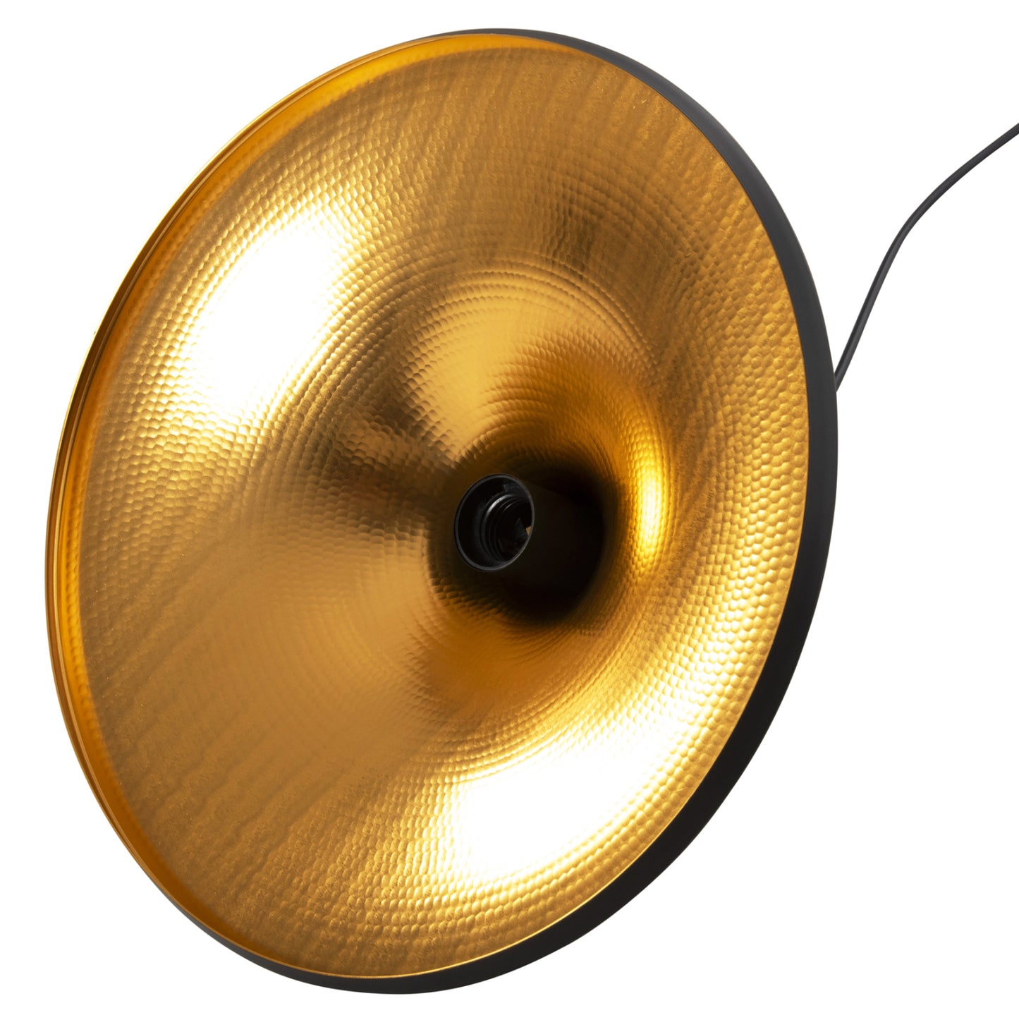 CEILING PENDANT LIGHT ALUMINUM IN BLACK & GOLD Φ36x112
