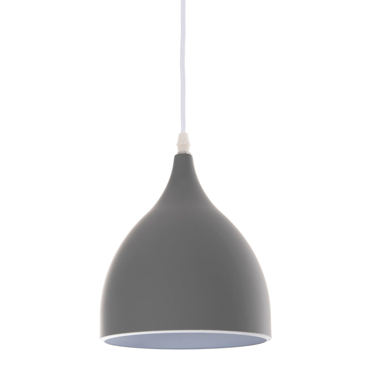 GREY METAL 3-LIGHT PENDANT CEILING LAMP D33x115