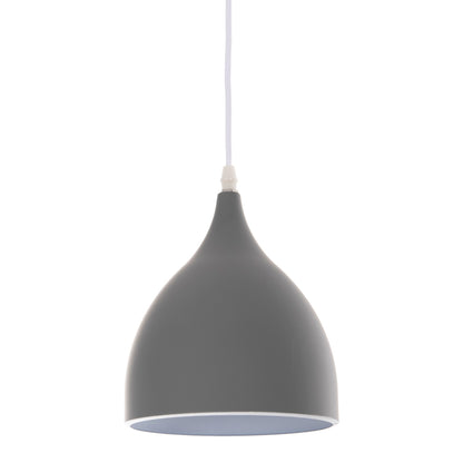 GREY METAL 3-LIGHT PENDANT CEILING LAMP D33x115