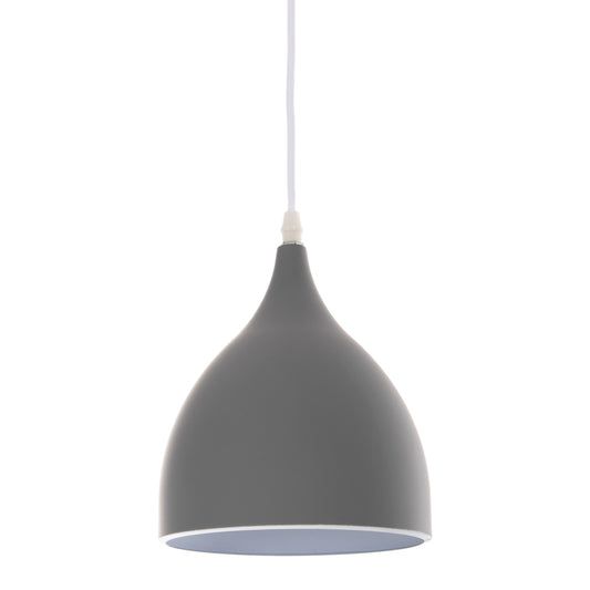 GREY METAL 3-LIGHT PENDANT CEILING LAMP D33x115