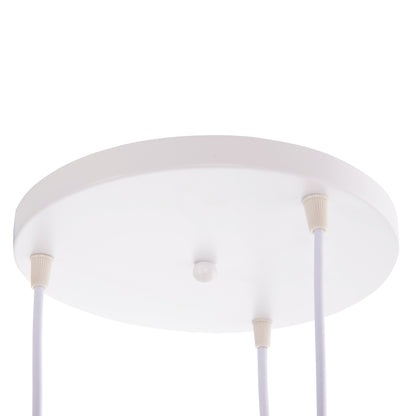 GREY METAL 3-LIGHT PENDANT CEILING LAMP D33x115
