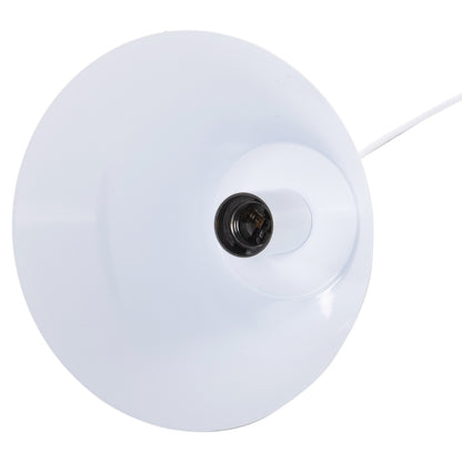 CEILING PENDANT LAMP WHITE METAL SHADE WOOD Φ22x115