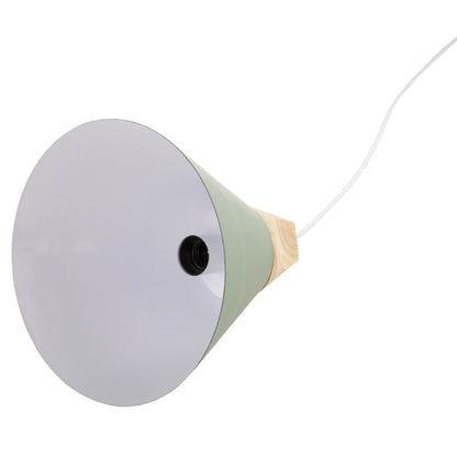CEILING PENDANT LIGHT GREEN METAL SHADE D21.5x115