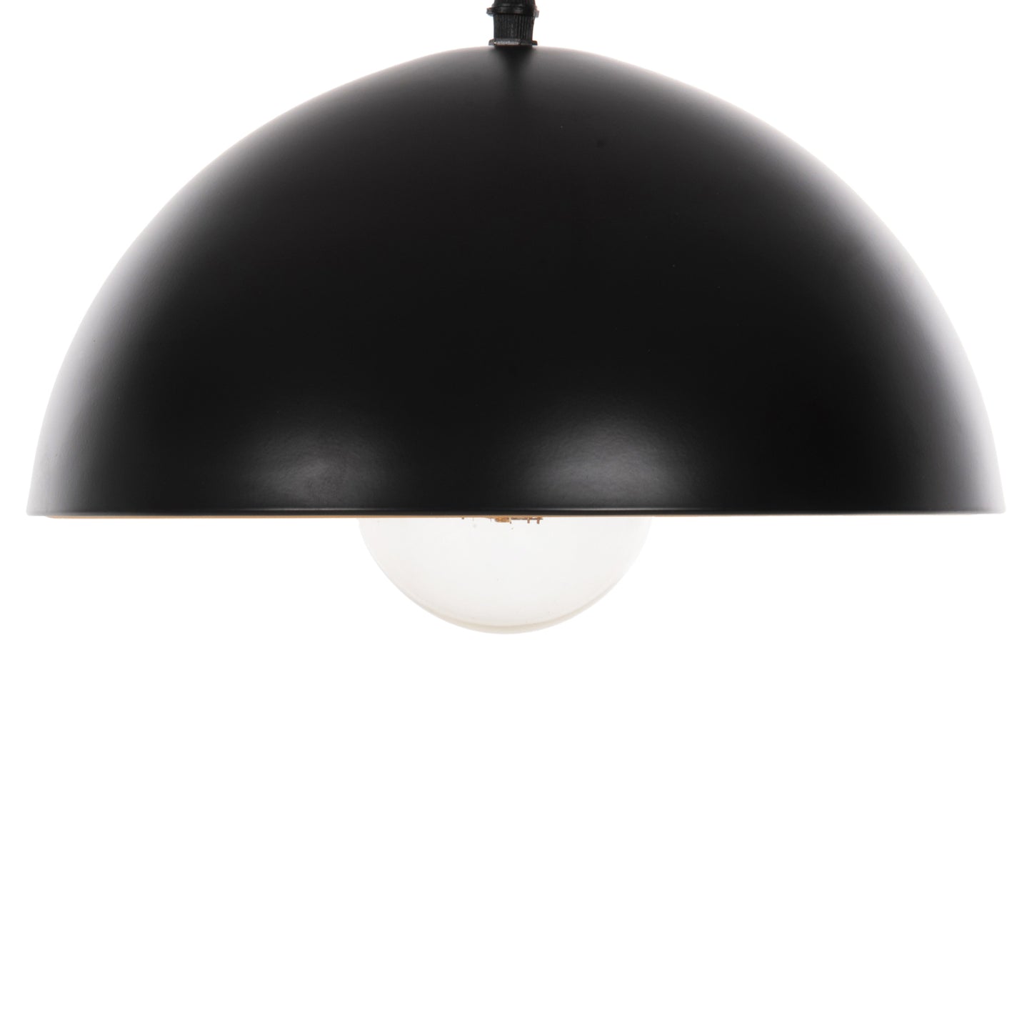CEILING PENDANT LAMP BLACK GOLD ALUMINUM SHADE D29x113