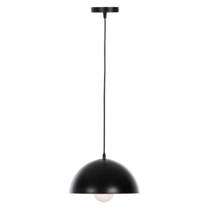 CEILING PENDANT LAMP BLACK GOLD ALUMINUM SHADE D29x113