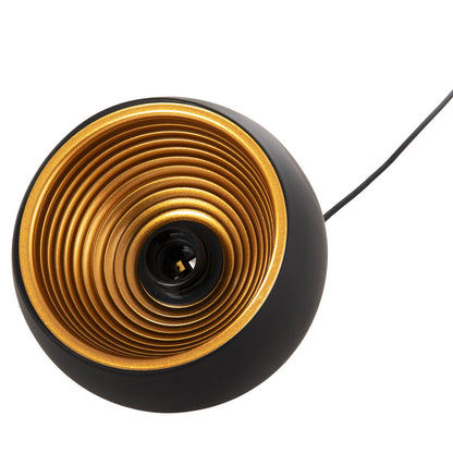 CEILING PENDANT LIGHT BLACK ALUMINUM SHADE F20x113