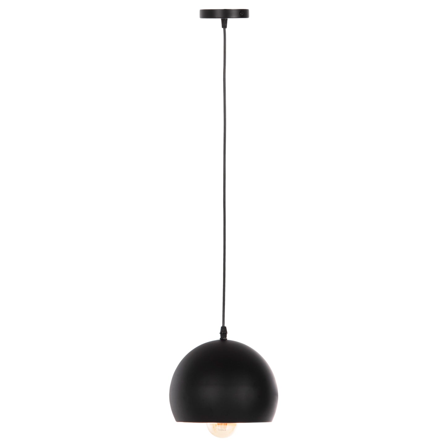 CEILING PENDANT LIGHT BLACK ALUMINUM SHADE F20x113