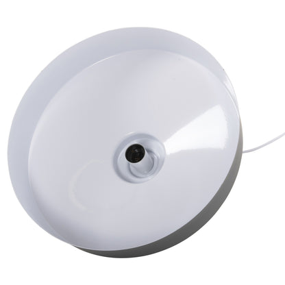 PENDANT CEILING LIGHT GREY METAL SHADE D40x116