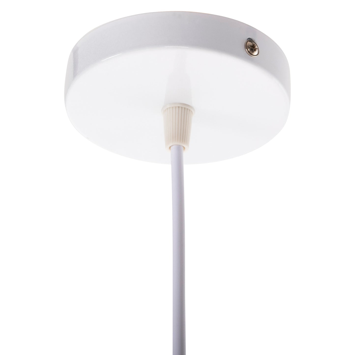 CEILING PENDANT LIGHT YELLOW METAL SHADE Ø40x116