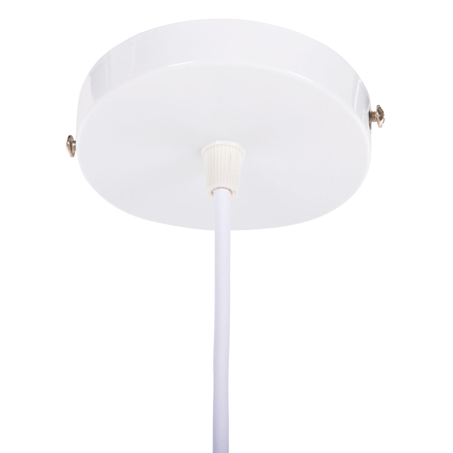 CEILING HANGING LAMP METAL SPHERE WHITE ORANGE Ø20x118